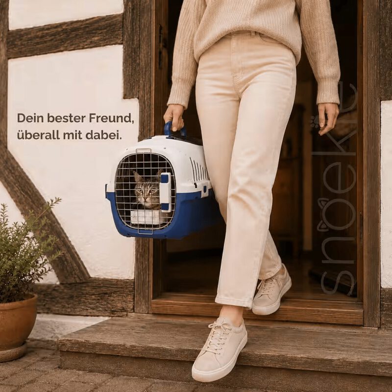 d31fa39f-8597-4f5f-ab50-4477dff999b1_1040x1040.jpg SNOEKIE Haustier Transportbox für Katzen & kleine Hunde – Robuste Tierbox mit aufklappbarer Dachöffnung am Tragegriff, Sichere Metalltür, Leicht & Stabil, Ideal für Auto, Reisen & Tierarzt Blau