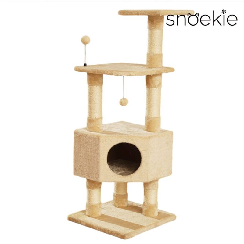 d4422ce2-17d1-4cda-a437-83e6f132569f_1000x1000.jpeg.format.jpg Snoekie Großer Katzenbaum mit Höhle, Liegeflächen & Sisalstämmen, 121 cm hoch, Beige