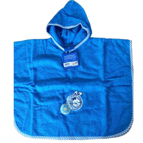 Morgenstern Kinder Badeponcho aus 100 % Baumwolle Hase