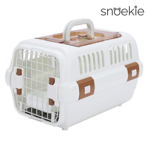 SNOEKIE Premium Transportbox vereint modernes Design, hochwertige Materialien und durchdachte Funktionalität – ideal für den sicheren und komfortablen Transport von Haustieren.