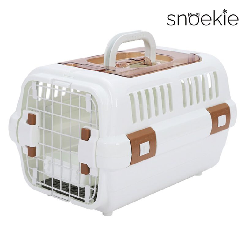 SNOEKIE Premium Transportbox vereint modernes Design, hochwertige Materialien und durchdachte Funktionalität – ideal für den sicheren und komfortablen Transport von Haustieren.