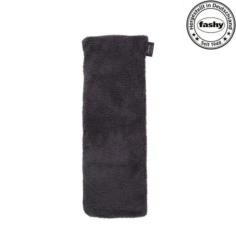 Fashy Wärmekissen mit flauschigem Bezug und Rapssamenfüllung, 6341 21, Grau, 17 x 50 cm
