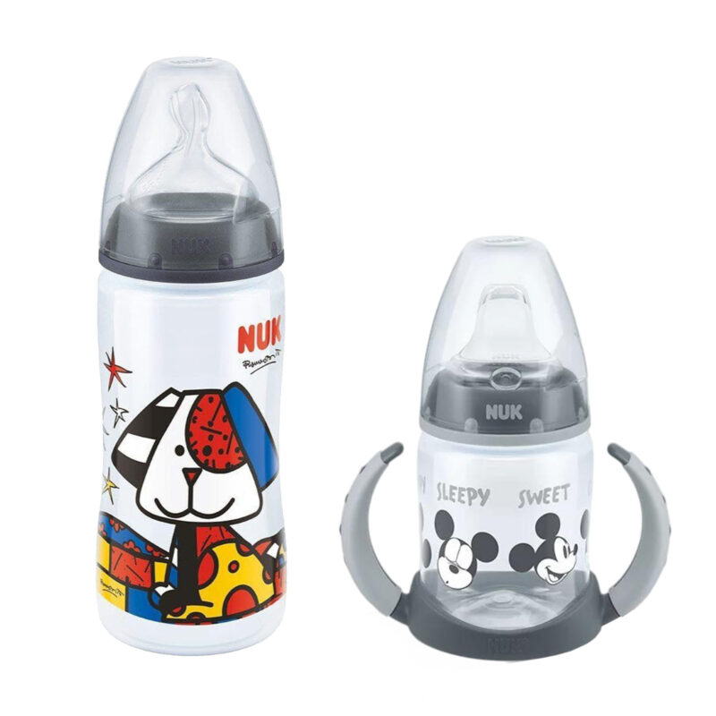 NUK First Choice Babyflasche 300ml & Trinklernbecher 150ml Vorteilset 6+
