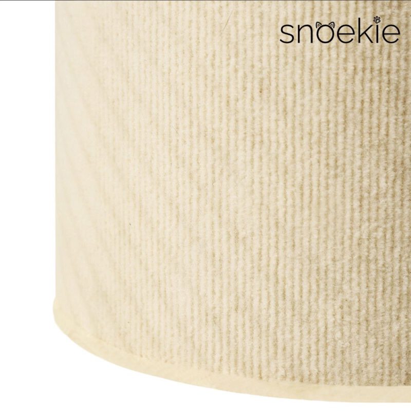 Snoekie Kratzsäule und Spielturm für Katzen mit zwei Höhlen, Plüschbällen & Kratzoberfläche, 71 cm hoch