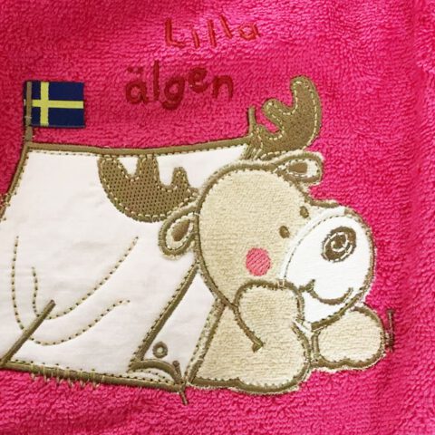 Morgenstern Kinder Badeponcho aus Baumwolle Schloss