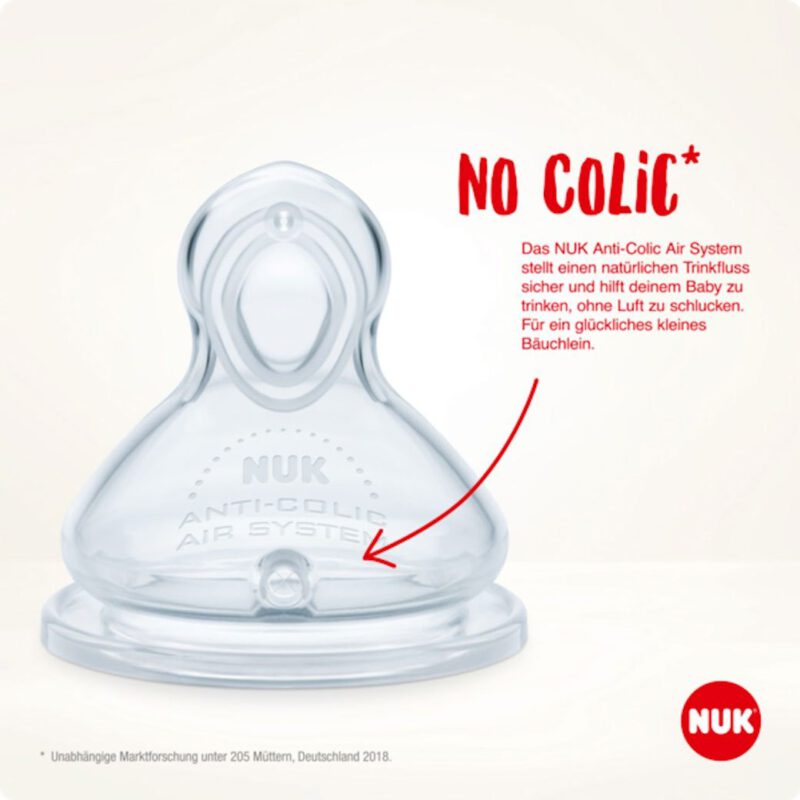 NUK First Choice Babyflasche mit 1M Sauger 150ml Grün