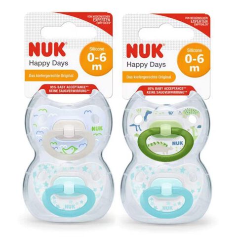 NUK Babyschnuller Happy Days 0-6 Monate Vorteilset