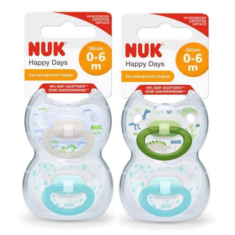 NUK Babyschnuller Happy Days 0-6 Monate Vorteilset