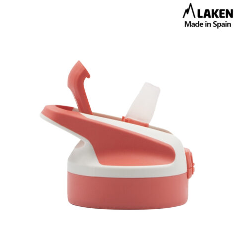 Laken Tritan Trinkflasche 450 ml – Kinderflasche mit Sicherheitsverschluss und Klappdeckel – Auslaufsicher SUMMIT SUPER HEORES