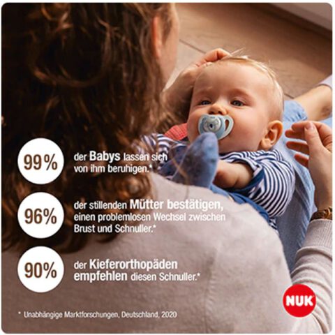 NUK Baby Pacifier 2-Pack Latex 18-36M & NUK Pacifier