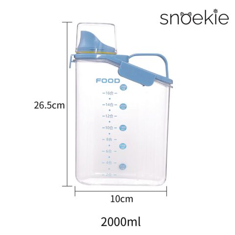 Snoekie Vorratsdosen mit Deckel – Luftdichte Aufbewahrungsbehälter für Lebensmittel & Tierfutter, BPA-frei, mit Ausgießer, ideal für Reis, Müsli, Hundefutter & Katzenfutter