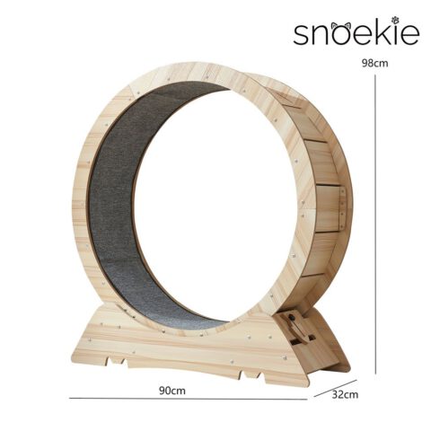 Snoekie KT-1100 – Leises Indoor Katzenlaufrad groß für Wohnungskatzen – stabil