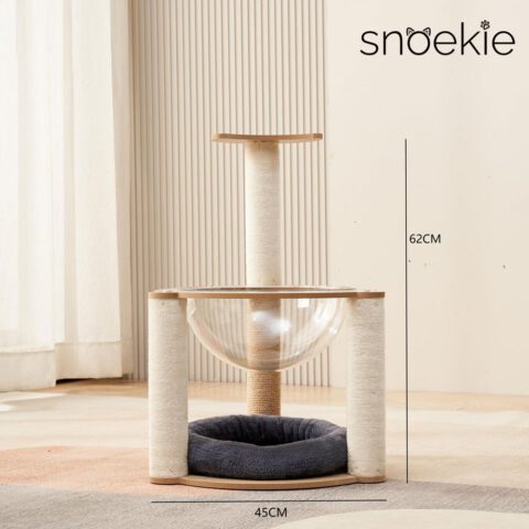 snoekie Kompaktes 2-Ebenen-Design mit Acryl-Korb und Kuschelbett