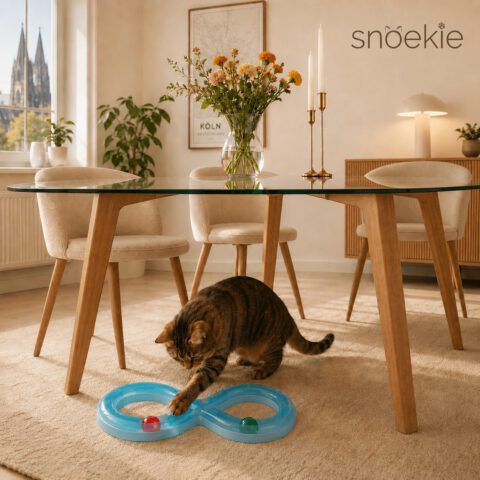 f8b4d88f-06bb-4fe3-bbd1-03245b2cda2d_1254x1254.jpg SNOEKIE Katzenspielzeug mit Ballbahn, interaktive Spielschiene in Acht-Form, transparentes Katzen-Spielzeug aus PP mit 2 Spielbällen, 50 × 24 × 5,5 cm, Beschäftigungsspielzeug für Katzen