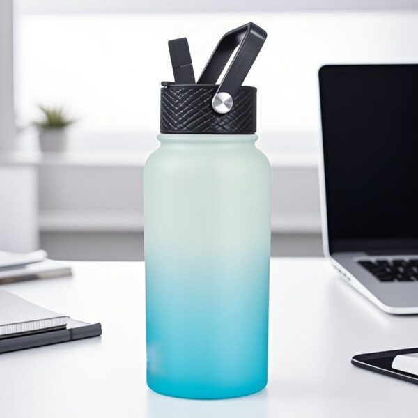 Snoekie Thermos Trinkflasche 800ml hell blau – Bild 2