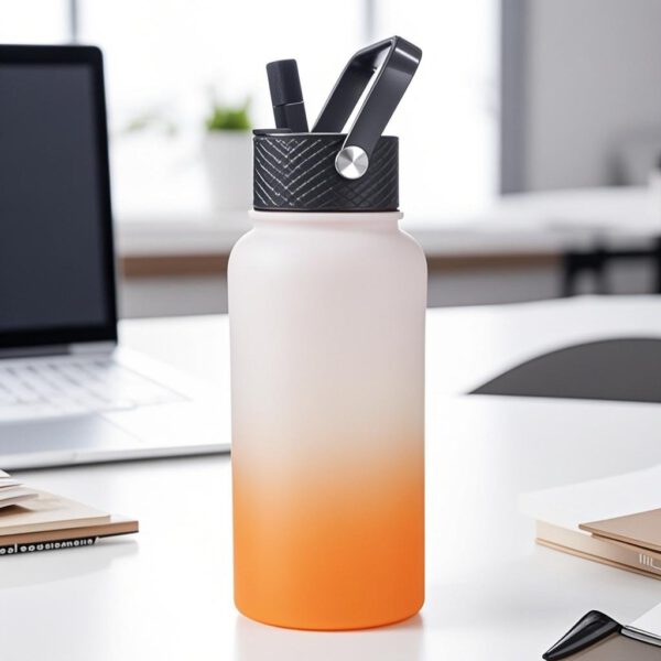 Snoekie Thermos Trinkflasche 800ml orange – Bild 2