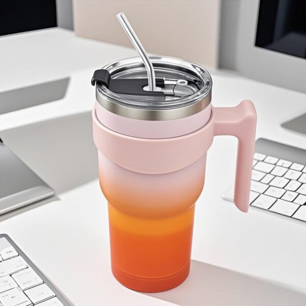 Snoekie Reise-Thermosbecher 900ml orange – Bild 3