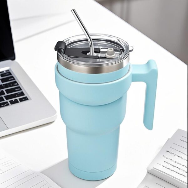 Snoekie Reise-Thermosbecher 900ml hell blau – Bild 2