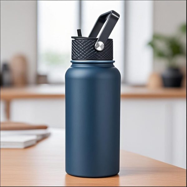 Snoekie Thermos Trinkflasche 800ml dunkblau – Bild 3