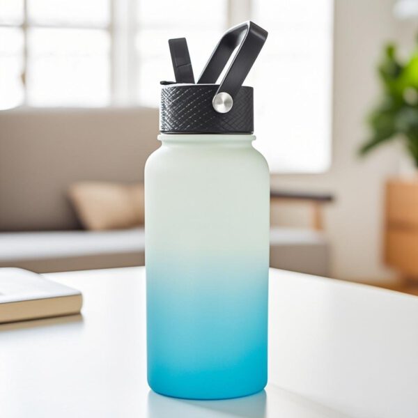 Snoekie Thermos Trinkflasche 800ml hell blau – Bild 3