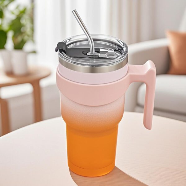 Snoekie Reise-Thermosbecher 900ml orange – Bild 2