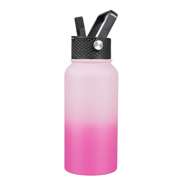 Snoekie Thermoflasche 800 ml – Edelstahl Trinkflasche | Vakuumisoliert, BPA-frei, mit 3 verschiedenen Deckeln & Trinkhalmen | hält Warm & Kalt | Auslaufsicher| lebensmittelecht geprüft (SGS / EU 1935/2004 – Bild 4