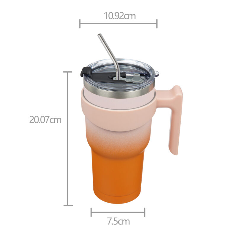 橙色 Snoekie Reise-Thermosbecher 900ml orange