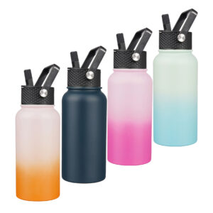 Snoekie Thermoflasche 800 ml – Edelstahl Trinkflasche | Vakuumisoliert, BPA-frei, mit 3 verschiedenen Deckeln & Trinkhalmen | hält Warm & Kalt | Auslaufsicher| lebensmittelecht geprüft (SGS / EU 1935/2004