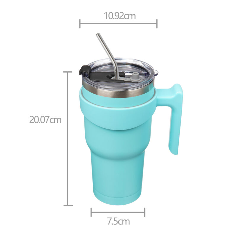 青色 Snoekie Reise-Thermosbecher 900ml hell blau